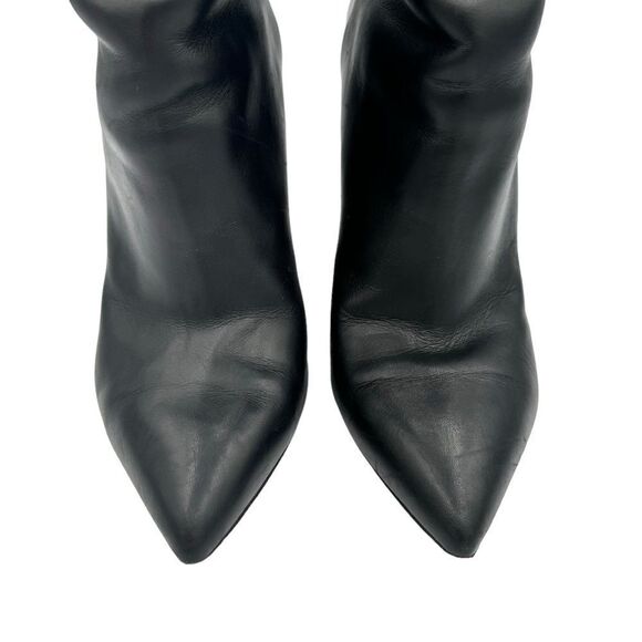 Valentino Garavani Leather And Patent Runway Angular Heel Boots Black Size 9.5 - Picture 6 of 15
